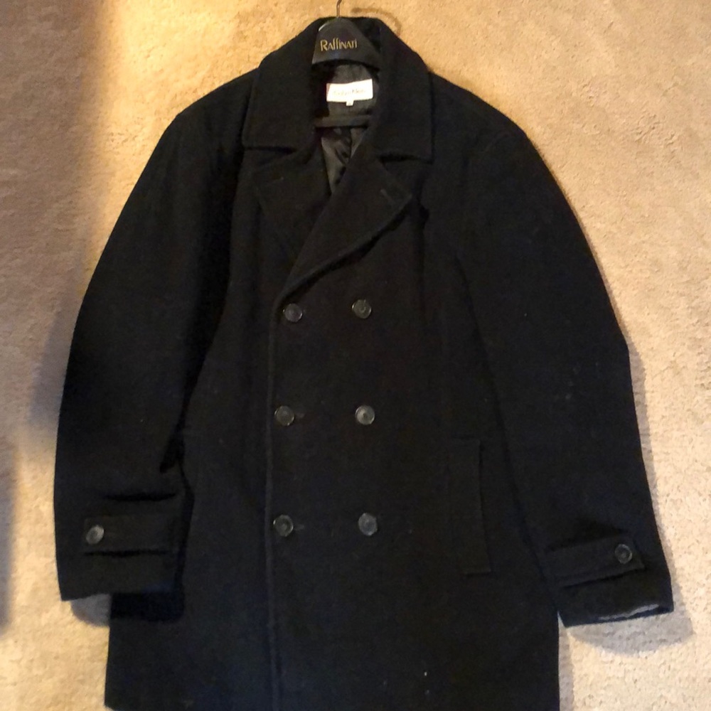 Men’s Calvin Klein pea coat in good condition